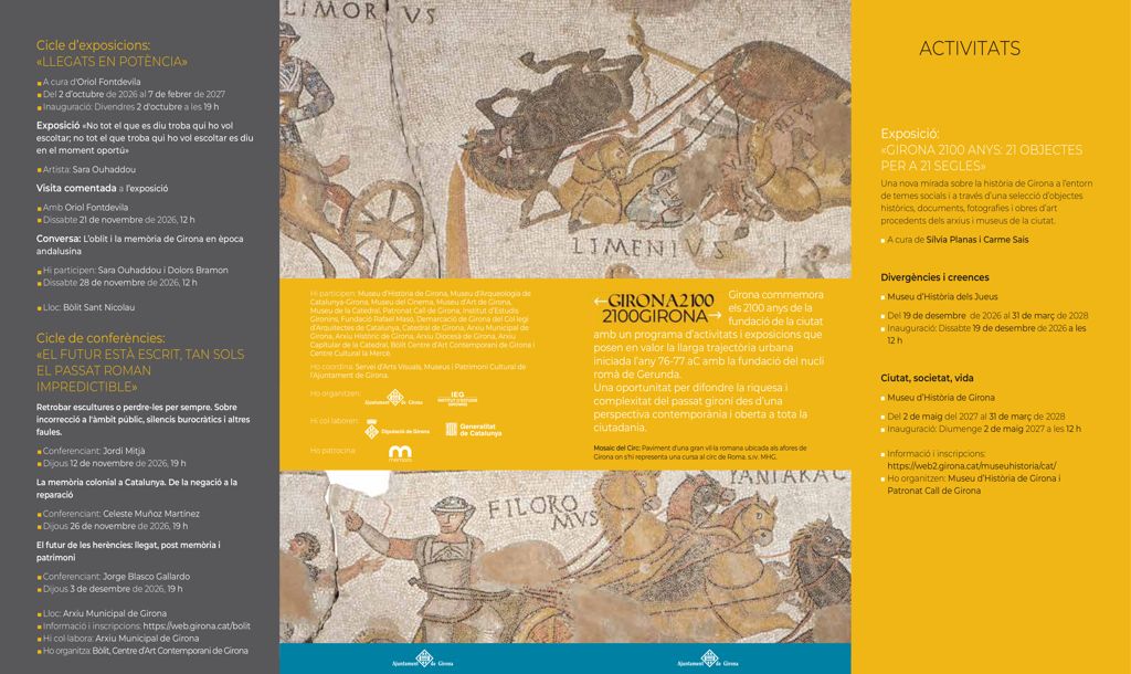 El Museu d’Història de Girona renovará su primera planta para conmemorar los 2100 años de la ciudad
