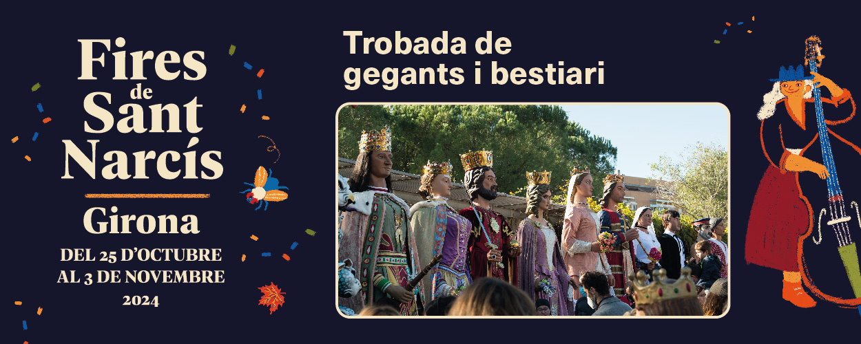 XLIII Trobada de Gegants i Bestiari de Girona. Retransmissió en directe<br/><small>Diumenge 3 de novembre, 10 h</small>