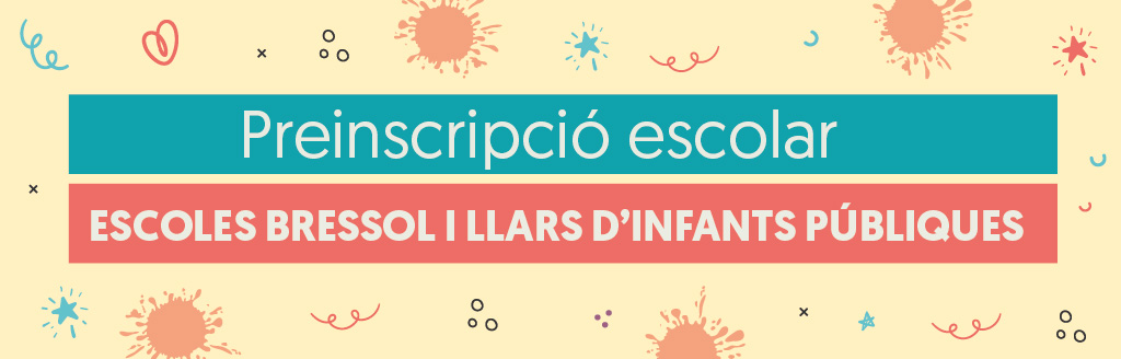 Fulletó informatiu preinscripció Escoles bressol i llars d'infants públiques curs 2026-2027