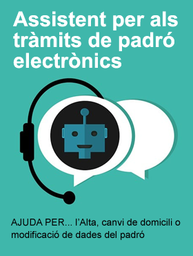 Assistent per als tràmits de padró d'Alta, canvi de domicili o modificació de dades