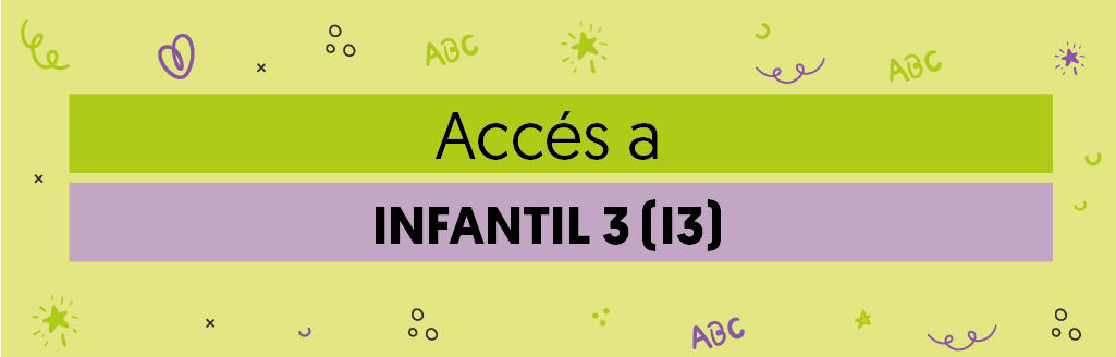 Fulletó informatiu preinscripció infantil 3 (I3)