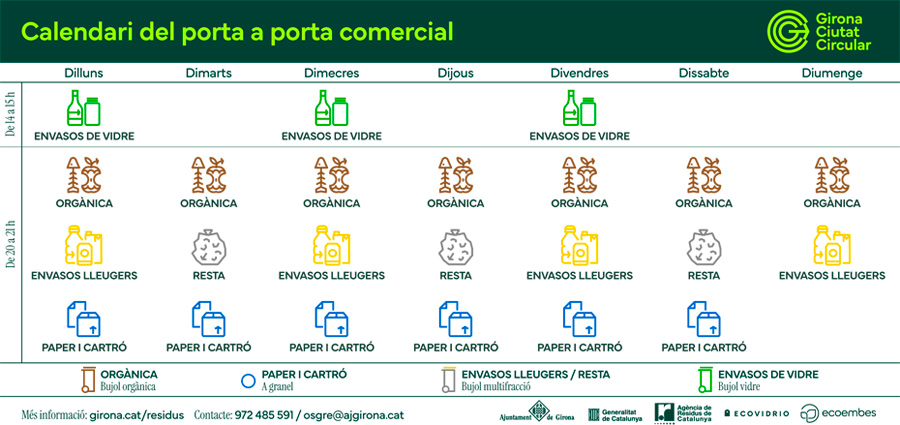 Calendari del porta a porta comercial