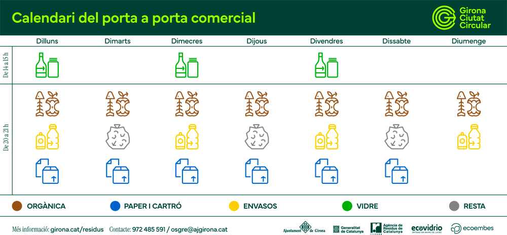 Calendari del porta a porta comercial